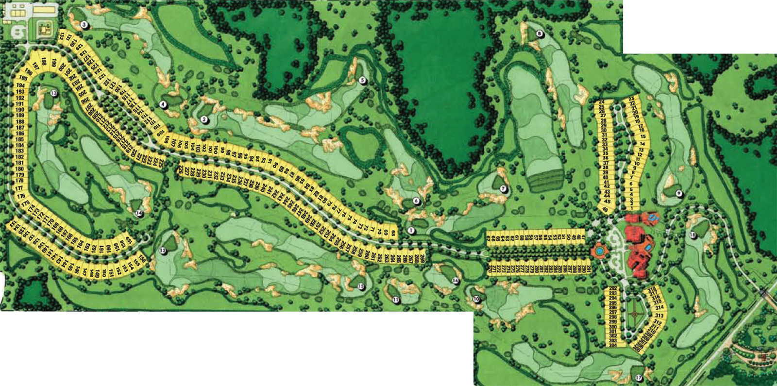 Golf Course Lot Map and Available Lots at Bella Collina Orlando Florida